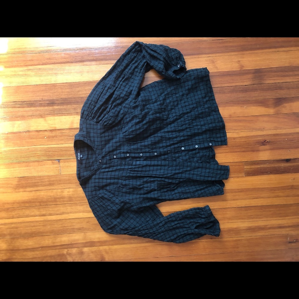 Madewell plaid top
